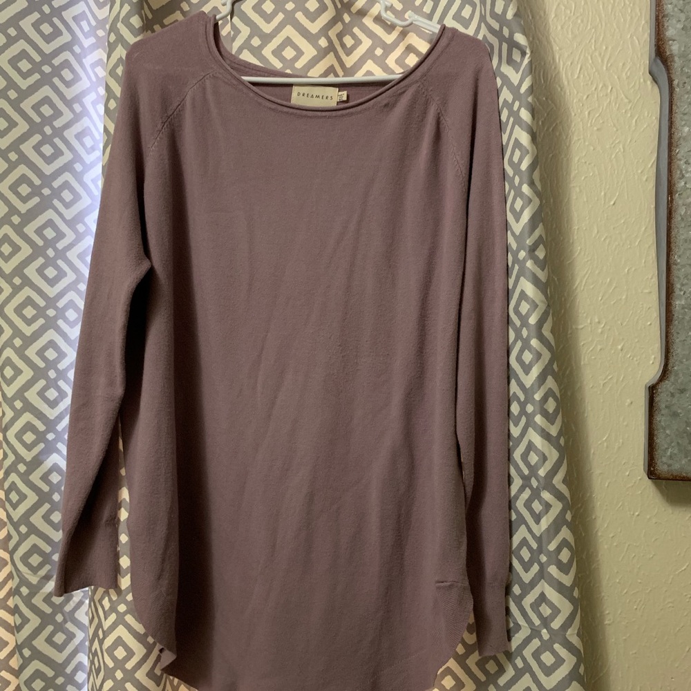 Dreamers butter sweater lavender in size M/L